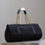 Saint Laurent Gloria In Quilted Nylon Black